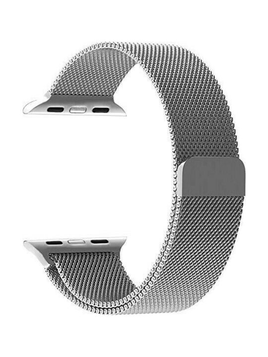 Tactical Λουράκι Μεταλλικό Ασημί (Apple Watch 38/40/41mm)