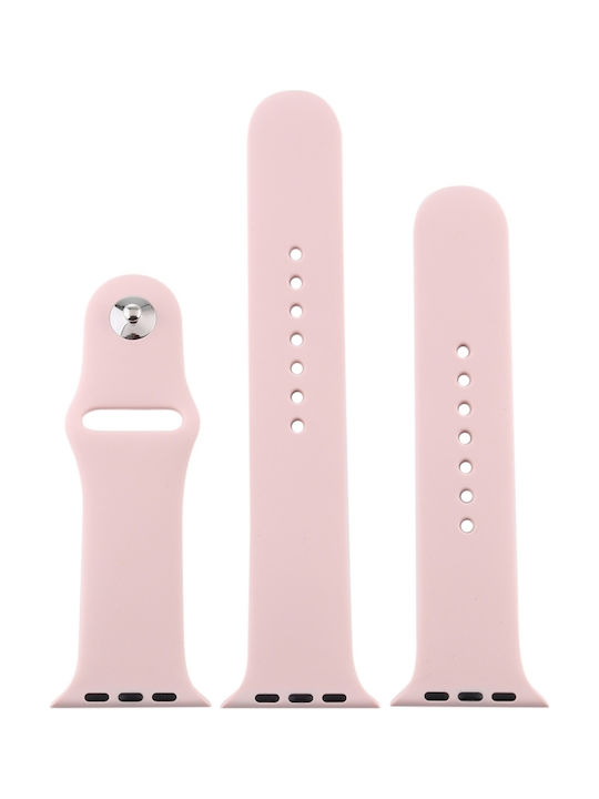 Silicone Band for Apple Watch 42/44mm (Baby Pink)