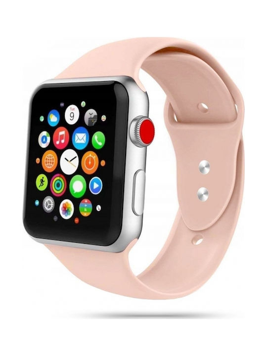 Silicone Band for Apple Watch 42/44mm (Baby Pink)