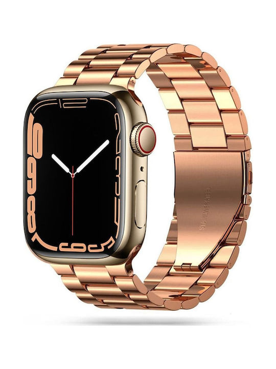 Stainless Steel Armband Rostfreier Stahl Rose Gold (Apple Watch 44/45/46mm/Ultra 49mm)