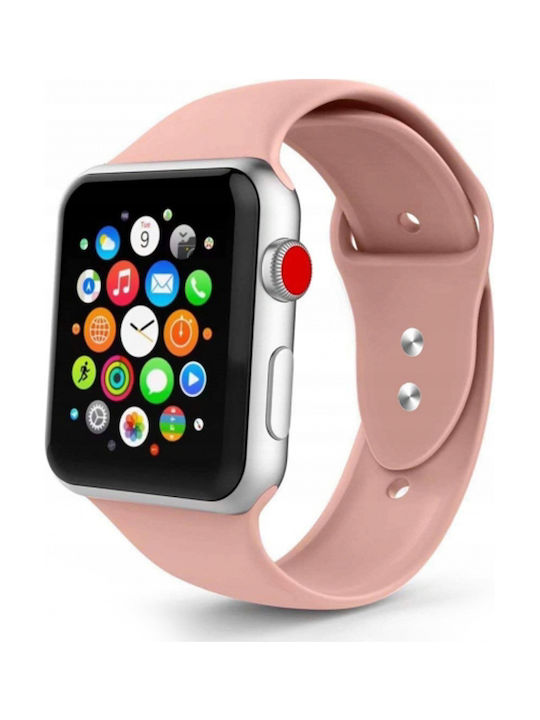 Silicone Band for Apple Watch 42/44mm (Baby Pink)
