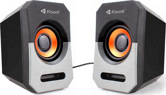 Kisonli А606 2.0 Speakers 6W Black