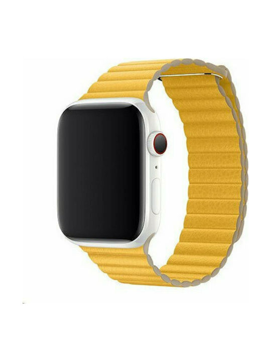Apple Meyer Lemon Leather Loop Medium Strap Leather Yellow (Apple Watch 42/44/45mm) MXAD2ZM/A