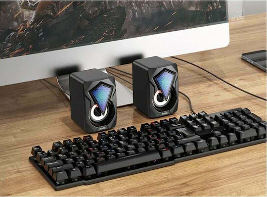 Hoco DS30 2.0 Speakers with RGB 3W Black