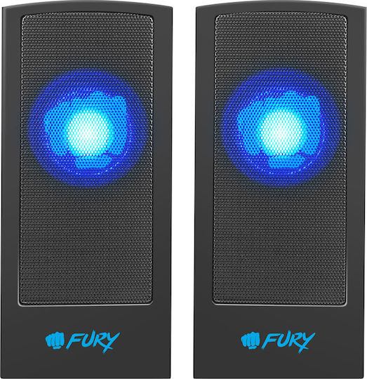 Fury Skyray Ηχεία Υπολογιστή 2.0 με Ισχύ 5W Μαύρα