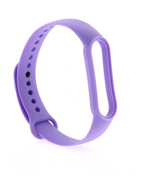 Λουράκι Σιλικόνης με Pin Μωβ Ανοιχτό (Mi Smart Band 5/Mi Smart Band 6)