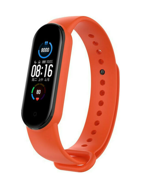 Strap Silicone with Pin Orange (Mi Smart Band 5/Mi Smart Band 6)