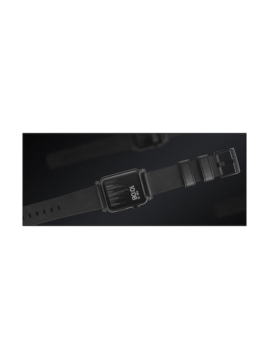 Nomad Modern Strap Δερμάτινο Μαύρο-Μαύρο (Apple Watch 42/44mm)