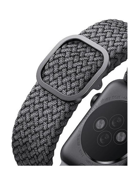 Uniq Aspen Braided Strap Fabric Gray (Apple Watch 44/45/46mm/Ultra 49mm) UNIQ-44MM-ASPGRY