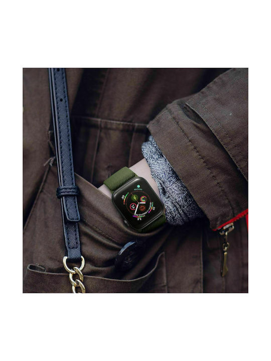 Tech-Protect Mellow Strap Fabric Green (Apple Watch 44/45/46mm/Ultra 49mm)