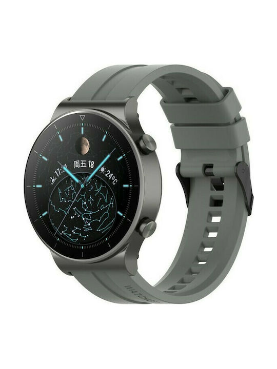 Λουράκι Σιλικόνης Γκρι (Huawei Watch 3 / Huawei Watch GT 2 Pro)