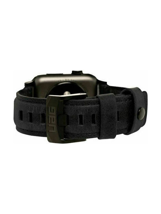 UAG Leather Strap Μαύρο (Apple Watch 42/44mm)