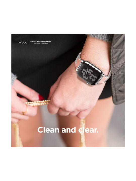 Elago Fluoro Rubber Premium Λουράκι Σιλικόνης Διάφανο (Apple Watch 42/44mm)