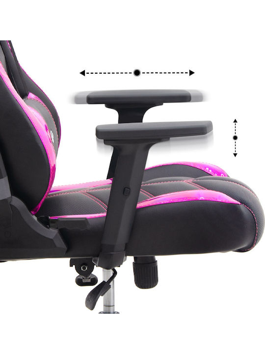 Megapap ZIO Gaming Pro Horografik Καρέκλα Gaming Δερματίνης με Ρυθμιζόμενα Μπράτσα μωβ - μαύρο