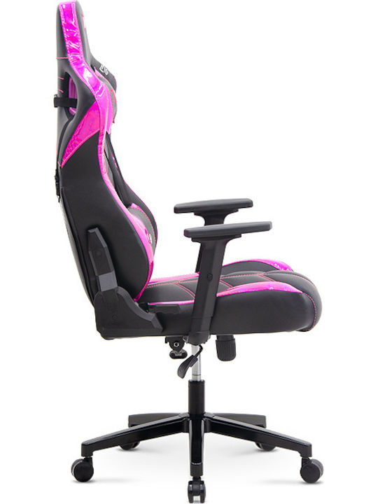 Megapap ZIO Gaming Pro Horografik Καρέκλα Gaming Δερματίνης με Ρυθμιζόμενα Μπράτσα μωβ - μαύρο