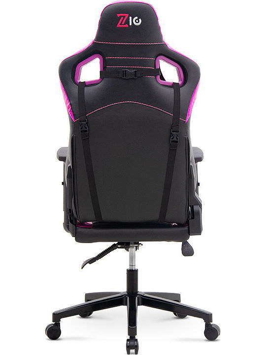 Megapap ZIO Gaming Pro Horografik Καρέκλα Gaming Δερματίνης με Ρυθμιζόμενα Μπράτσα μωβ - μαύρο