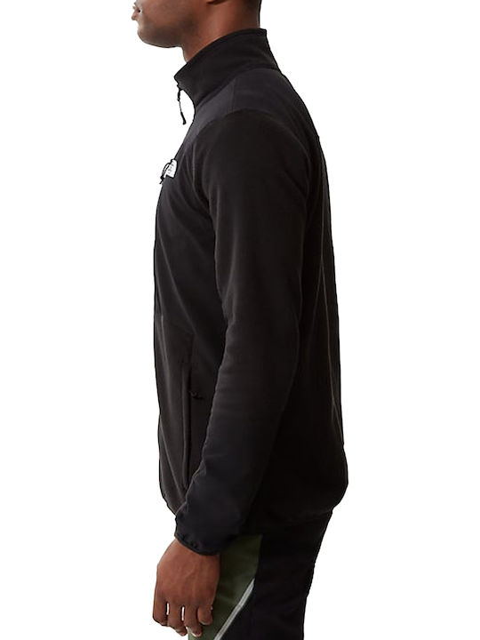 Glacier Pro Geacă fleece pentru bărbați cu fermoar Negru