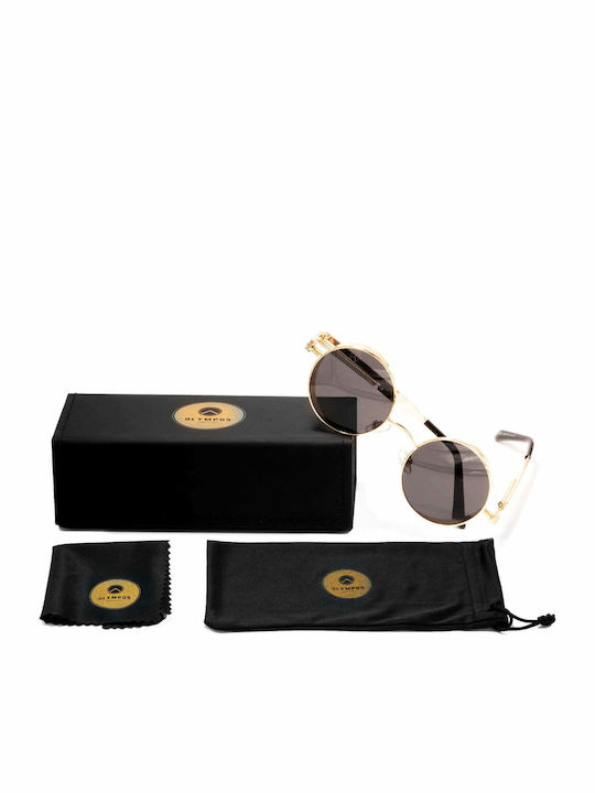 Olympus Sunglasses Daidalos Унисекс Слънчеви Очила с Метална Рамка Златно / Черно