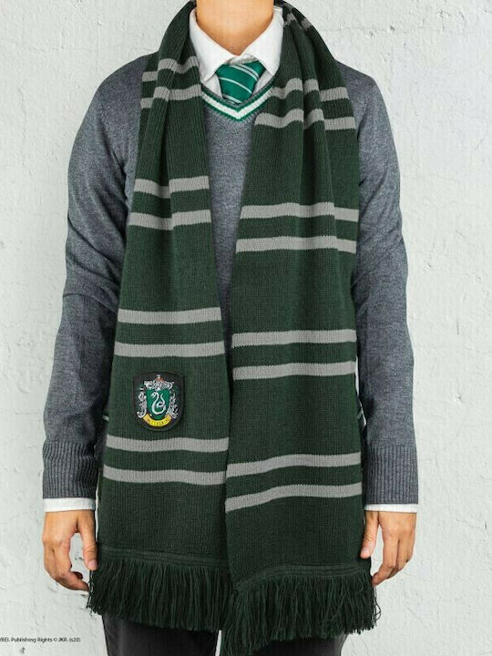 Kids Knitted Scarf Harry Potter Slytherin Green