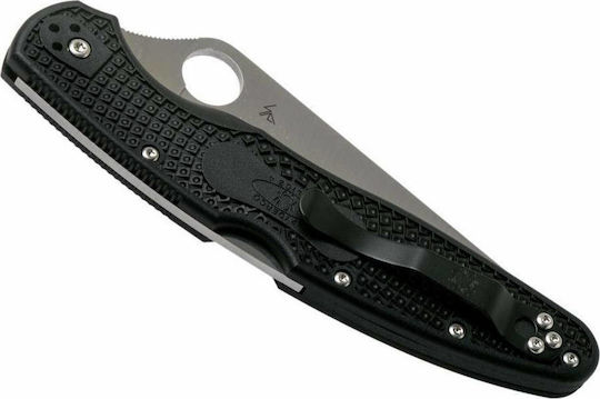 Spyderco Police Σουγιάς Μαύρος σε Θήκη
