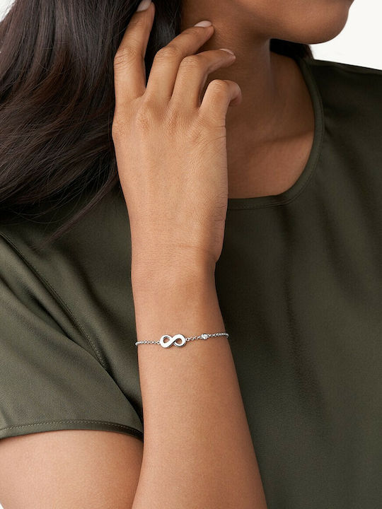 Fossil Elliott Infinite Love Γυναικείο Βραχιόλι από Ασήμι