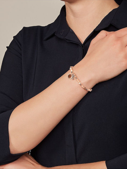 Fossil Georgia Moonstone Women's Gold Plated Bracelet 18cm