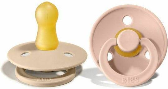Bibs Colour Πιπίλες Καουτσούκ Vanilla / Blush για 0-6 μηνών 2τμχ