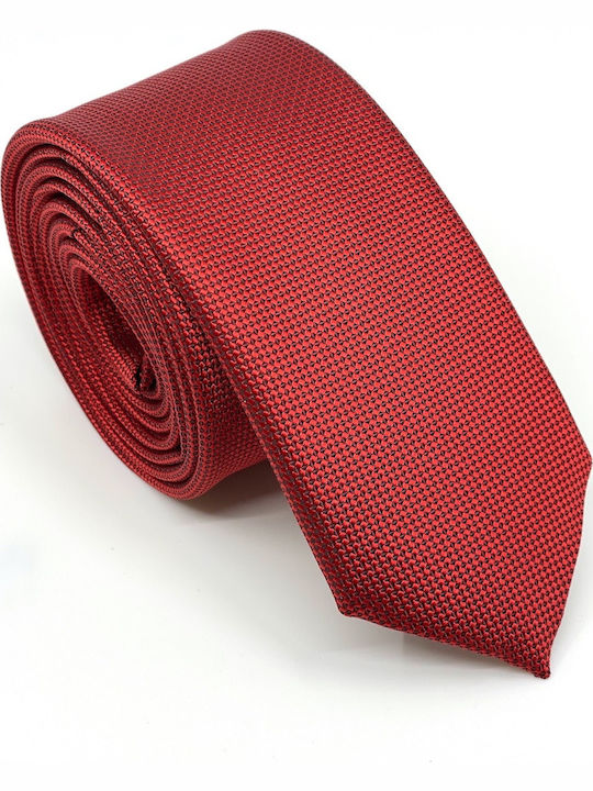 Legend Accessories Men's Tie Set Synthetic Monochrome In Red Colour