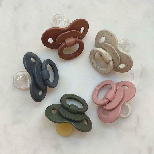 Elodie Details Bamboo Orthodontic Pacifier Silicone with Case Lily White for 3+ months