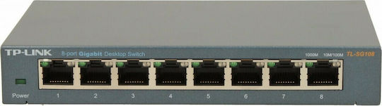 TP-LINK TL-SG108 Unmanaged L2 Switch with 8 Ethernet Ports