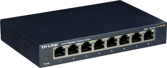 TP-LINK TL-SG108 Unmanaged L2 Switch with 8 Ethernet Ports