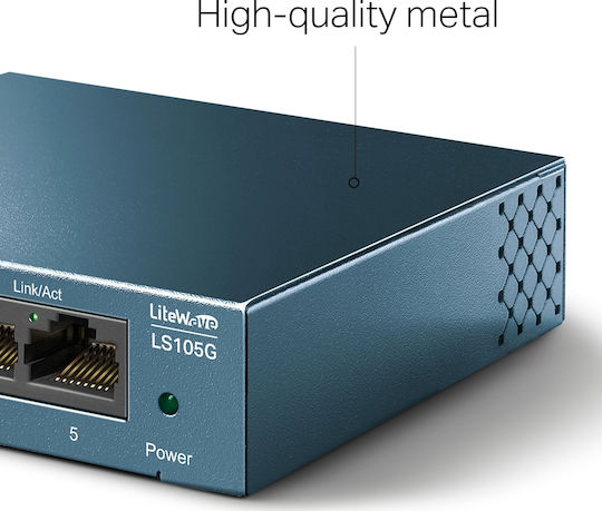 TP-LINK LS105G Unmanaged L2 Switch with 5 Gigabit (1Gbps) Ethernet Ports