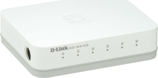 D-Link GO-SW-5G Unverwaltet L2 Switch mit 5 Ports Gigabit (1Gbps) Ethernet