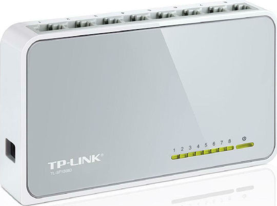 TP-LINK TL-SF1008D v11 Unmanaged L2 Switch με 8 Θύρες Ethernet
