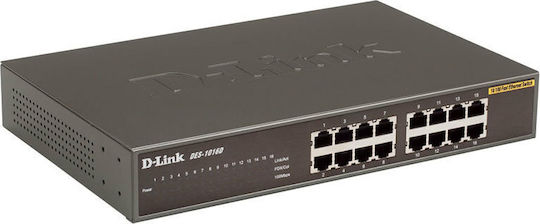 D-Link DES-1016D Unmanaged L2 Switch με 16 Θύρες Ethernet