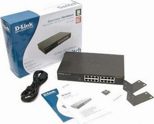D-Link DES-1016D Unmanaged L2 Switch με 16 Θύρες Ethernet