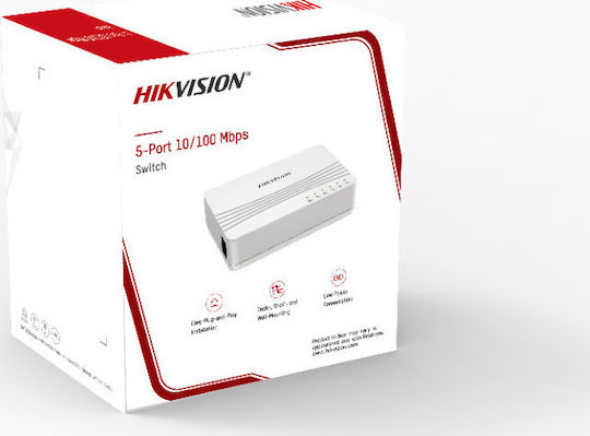 Hikvision DS-3E0105D-E Неуправляем L2 Switch с 5 Портове Ethernet