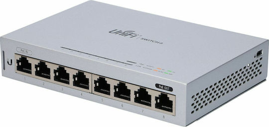 Ubiquiti Unifi Switch 8 Managed L2 PoE+ Switch με 8 Θύρες Gigabit (1Gbps) Ethernet