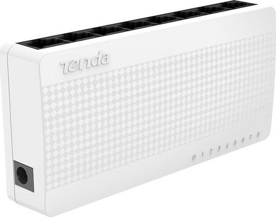 Tenda S108 v1 Unmanaged L2 Switch με 8 Θύρες Ethernet