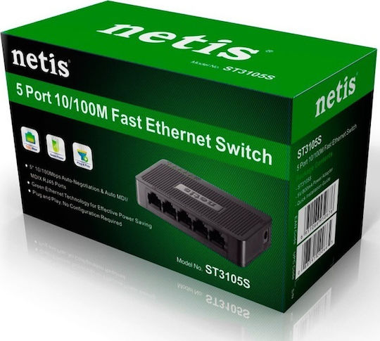 Netis ST3105S Unmanaged L2 Switch με 5 Θύρες Ethernet