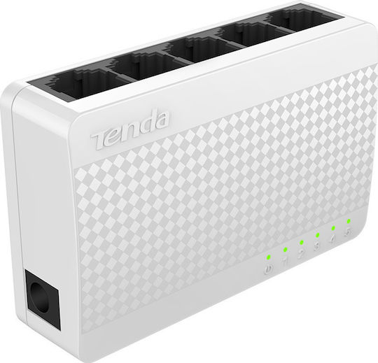Tenda S105 Unmanaged L2 Switch με 5 Θύρες Ethernet