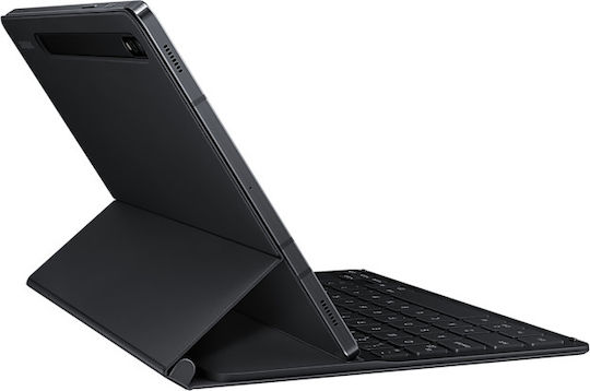 Samsung Flip Cover με Πληκτρολόγιο στα Ελληνικά Μαύρη (Galaxy Tab S7)