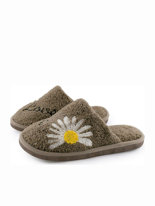 Love4shoes 110DMD Women's Slipper In Brown Colour