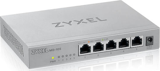 Zyxel MG-105 Неуправляем Превключвател Слой 2 с 5 Ethernet Порта