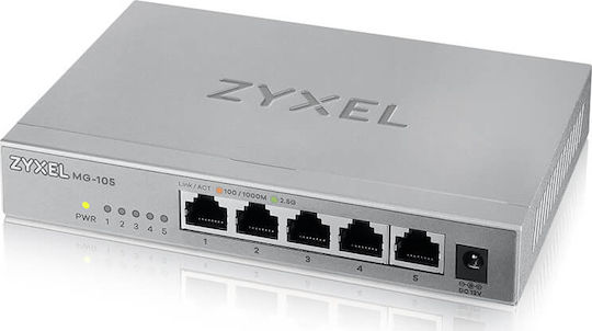 Zyxel MG-105 Неуправляем Превключвател Слой 2 с 5 Ethernet Порта