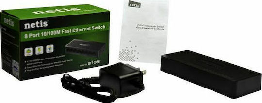 Netis ST3108S Unmanaged L2 Switch με 8 Θύρες Ethernet