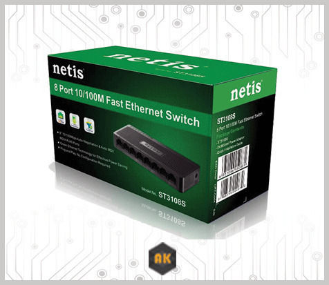 Netis ST3108S Unmanaged L2 Switch με 8 Θύρες Ethernet