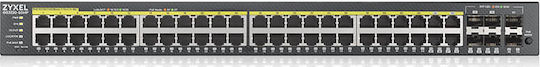 Zyxel GS2220-50HP Managed L2 PoE+ Switch with 44 Gigabit (1Gbps) Ethernet Ports and 6 SFP Ports