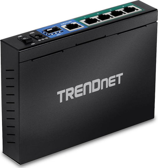 Trendnet TPE-TG611 Unmanaged L2 PoE+ Switch with 6 Gigabit (1Gbps) Ethernet Ports and 1 SFP Port