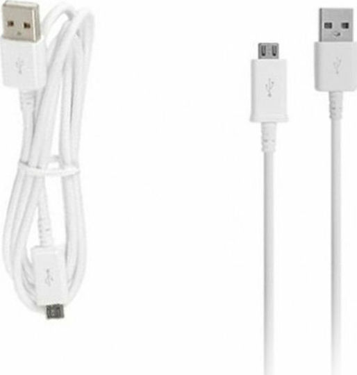 Samsung 1.2m Regular USB 2.0 to micro USB Cable White (EP-DG925UWE)